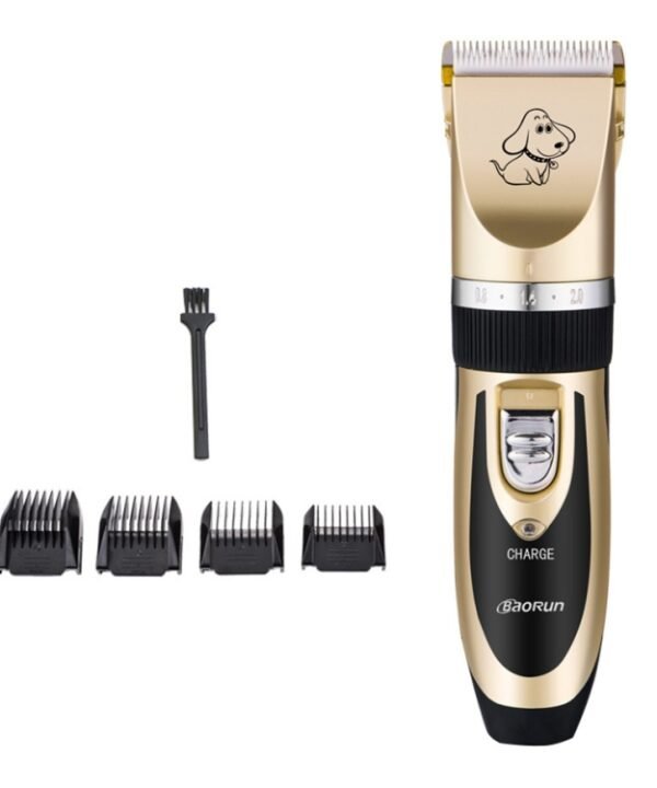 P2 110-240V Ceramics Titanium Professional Pet Electric Scissors Pets Hair Clippers with Four Combs