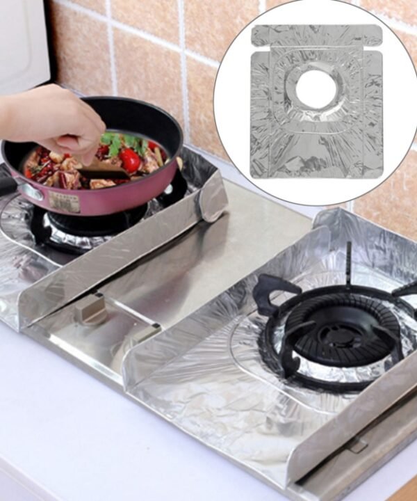 2 PCS Gas Stove Protectors Tableware Print Foil Heat-resistant Anti-Fouling Liner Cleaning Kitchen Tools Mat, HC3595A, HC3595B, HC3595C