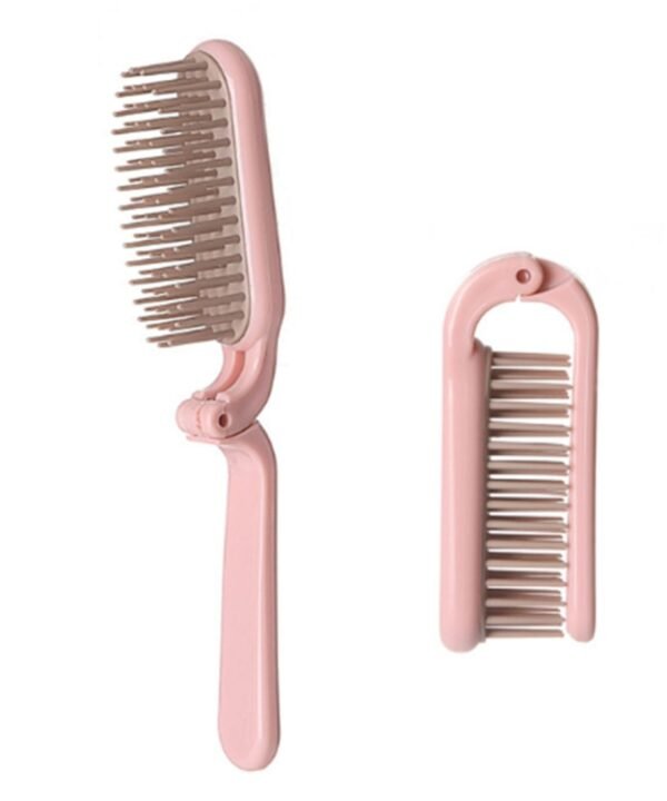 Portable Folding ABS Handle Makeup Hair Comb, Length: 18cm