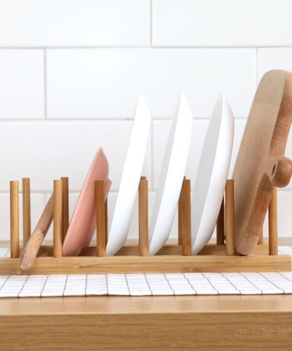 Solid Wood Dish Drip Rack Plate Holder, Size: 30x12x10cm