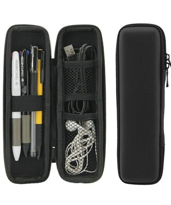 Multi-function Stationery Earphone Data Cable Storage Box Protective Bag, Data Cable Storage Box
