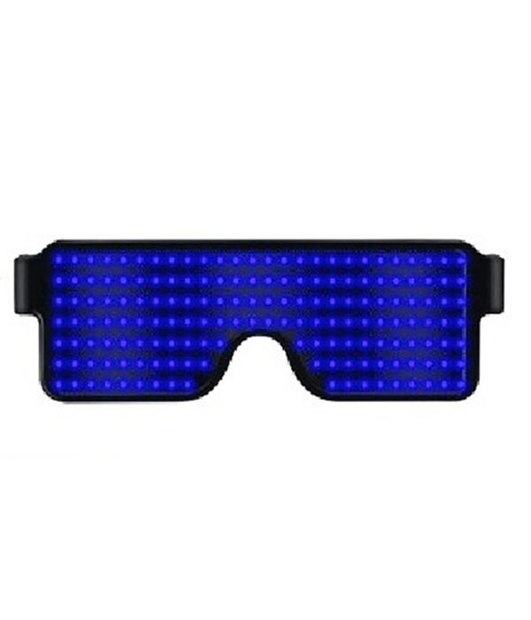 Night Club Bar Disco LED Light Emitting Glasses Festival Party USB Charging Shutter Dynamic Flash Glasses