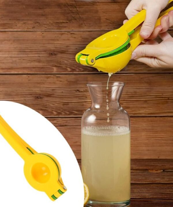 LsCook Aluminum Alloy Manual Dual Layers Lemon Juicer, Random Color Delivery