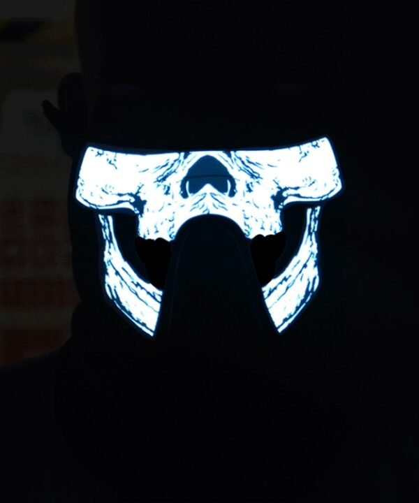 FG-MA-023 Halloween Mask Voice Control LED Cold Light Terror Cosplay Mask
