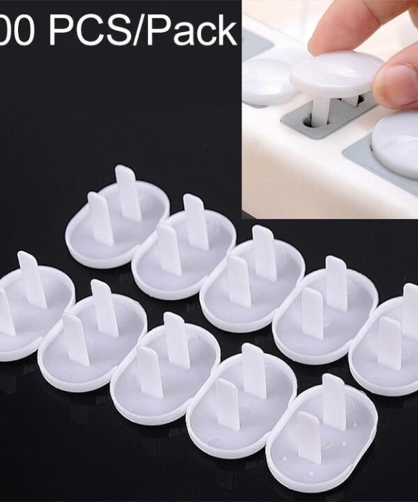 100 PCS 2 Hole Baby Electric Sockets Outlet Plug Safety Protection Cover for US Plugs
