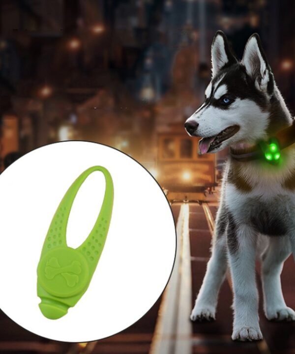 LED Night Light Pet Safety Collar Silicone Pendant