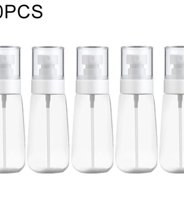 10 PCS Portable Refillable Plastic Fine Mist Perfume Spray Bottle Transparent Empty Spray Sprayer Bottle, 80ml, 80ml