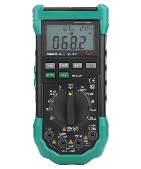 BSIDE MS8229 Digital Multimeter LUX Noise Meter Temperature Humidity Tester