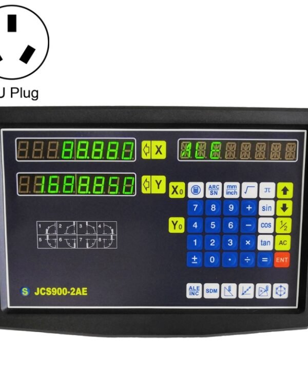 JCS900-2AE Two Axes Digital Readout Display Milling Lathe Machine, EU Plug, JCS900-2AE