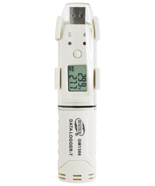 BENETECH GM1366 USB Digital Temperature Recorder Meter with Alarm