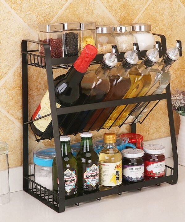 Creative Kitchen Three-layer Storage Shelf Spice Rack