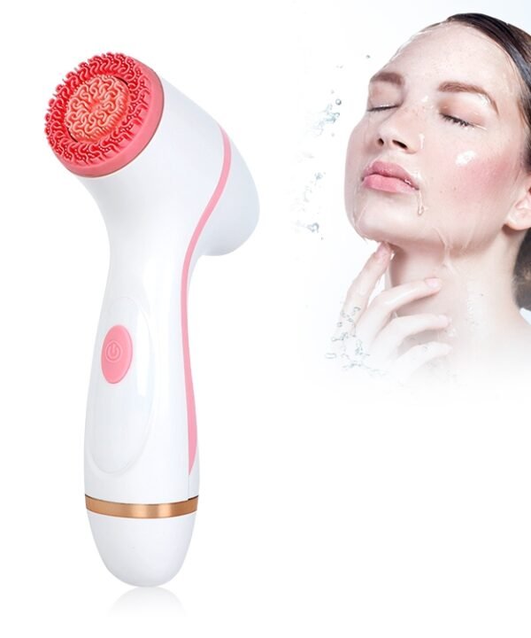 CNaier AE-868 Battery-powered Silicone Ultrasonic Vibration Face Skin Care Electric Facial Cleanser, AE-868(Pink), AE-868(Blue)