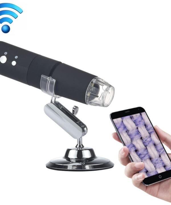 50X~1000X Magnifier HD Image Sensor 1920x1080P USB WiFi Digital Microscope with 8 LED & Professional Stand