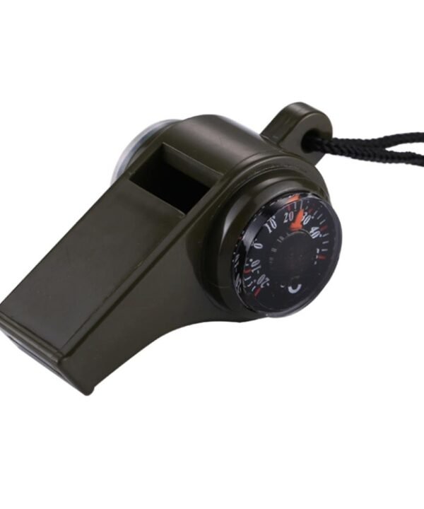 3 in 1 Outdoor Mini Multi-function Portable Handheld Lifesaving Whistle Compass Thermometer