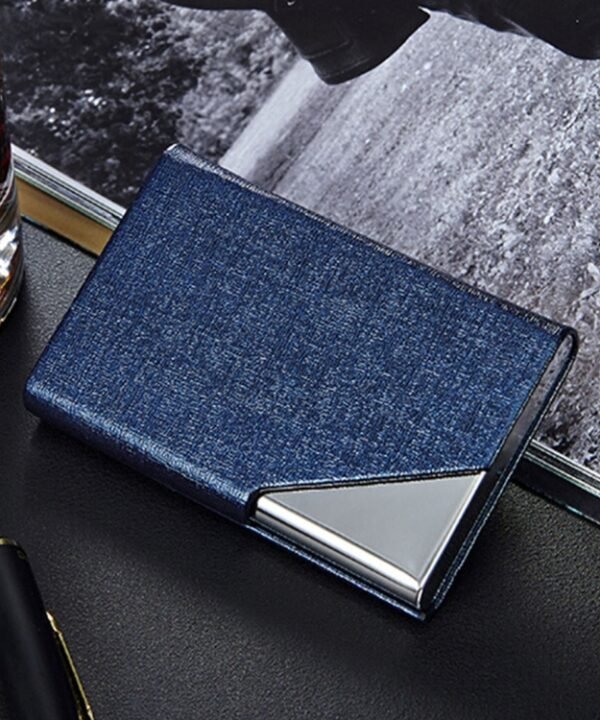 Oracle Bone Texture Business Card Holder Wallet Credit Card ID Case Holder, Random Color
