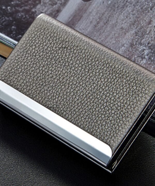 Lichi texture Business Card Holder Credit Card ID Case Holder