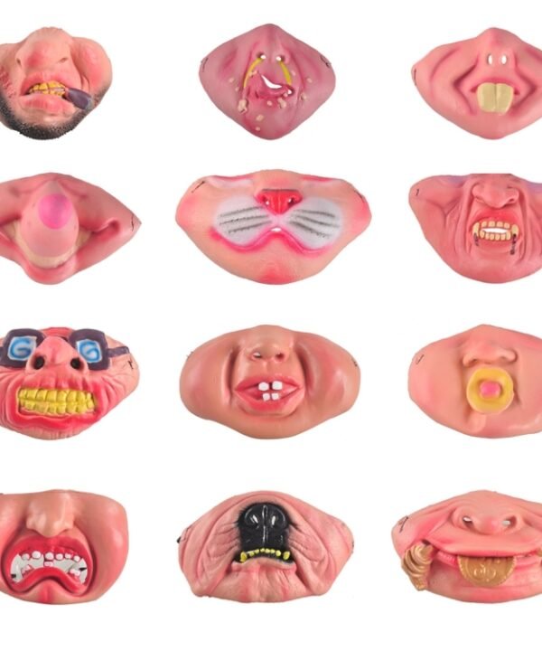 Fun Scary Horrible Mask Party Halloween Clown Latex Half Face Masks for Adult / Children, Random Style Delivery
