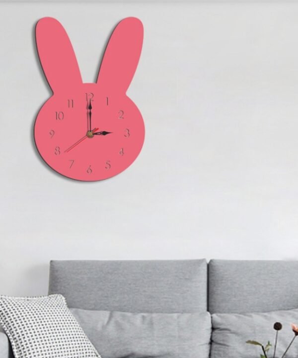 Rabbit Pattern Creative Living Room Decorative Wall Clock