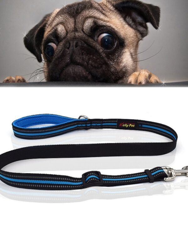 Pet Dogs Nylon Night Reflective Breathable Handheld Traction Lead Leash, Size: M, Adjustable Range: 2.5*(100-140cm), Size: M, Adjustable Range: 2.5*(100-140cm)