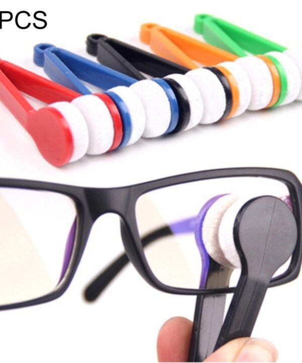 10 PCS Multifunction Portable Glasses Wipe Glasses Clean Wipe Microfiber Cleaning Cloth, Random Color Delivery