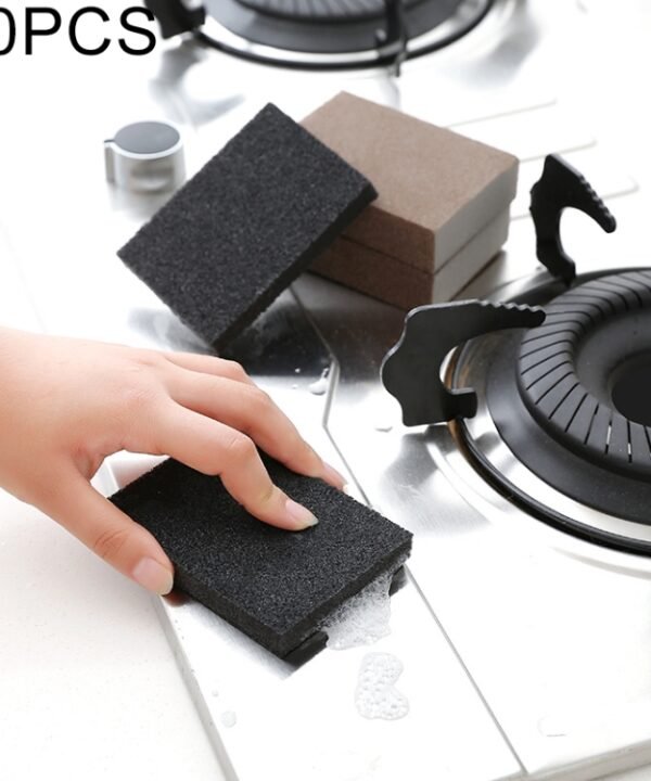 10 PCS Kitchen Emery Clean Rub Pot Rust Focal Stains Sponge Removing Tool
