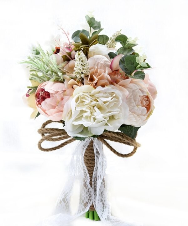 Wedding Holding Flower Bridal Bouquet Accessories Bridesmaid Party Wedding Decoration Supplies, Diameter: 24cm