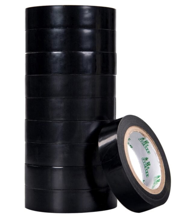 10 PCS 16mm Waterproof PVC Insulating Tare Electricians Electrical Tape(Black)