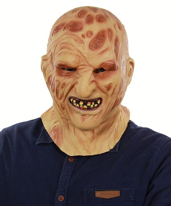 Halloween Festival Party Latex Burn Face Mask Skeleton Frightened Mask Headgear