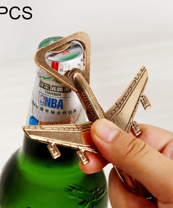 2 PCS Alloy Plane Design Beer Bottle Opener Best Wedding Gift and Party Favors