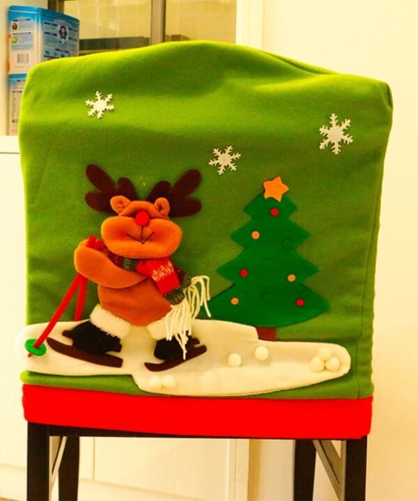Christmas Dinner Table Decoration New Style Christmas Chair Cover, HC7060A, HC7060B, HC7060C