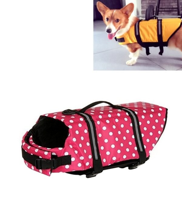Pet Saver Dog Reflective Stripes Life Vest Jacket for Swimming Boating Surfing, Size: S, Size: S