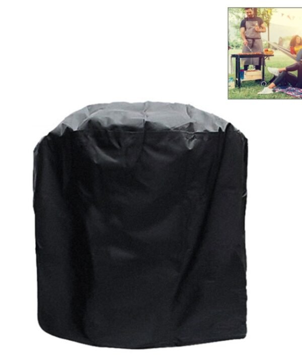 Outdoor Anti-UV Waterproof Dust-proof 210D Oxford Cloth BBQ Circle Protective Bag Charcoal Barbeque Grill Cover, Size: 58x77cm, Size: 58x77cm