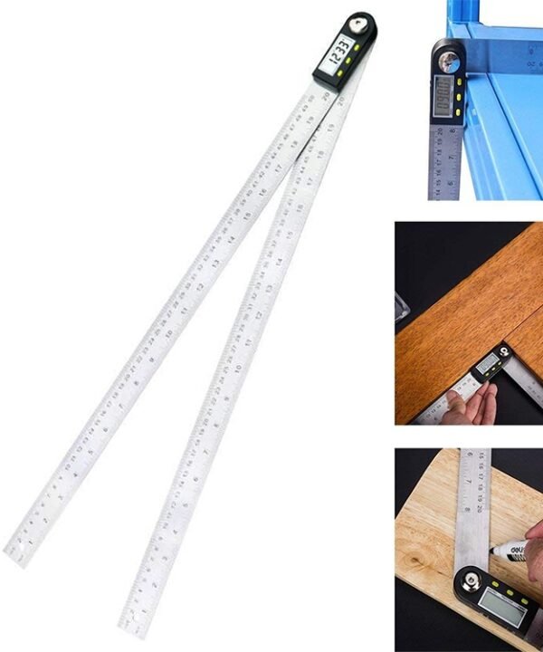 Digital Display Angle Finder Meter Protractor Goniometer Ruler, Measure Range: 500mm