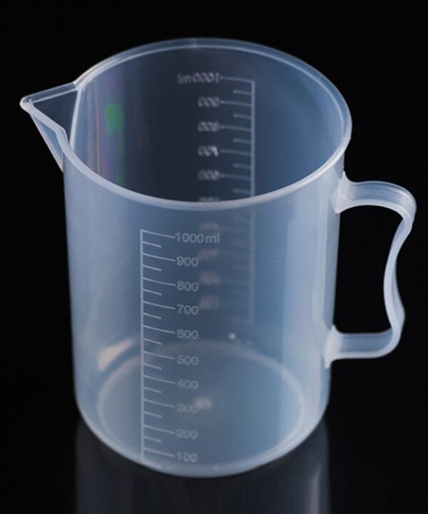 1000ml Thin Section PP Plastic Flask Digital Measuring Cup Cylinder Scale Measure Glass Lab Laboratory Tools, 1000ml Measuring Cup