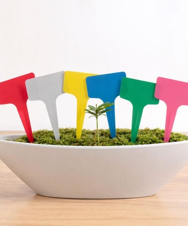 100PCS Floral Label Gardening Label T - type Label Insert Label Potted Label,Random Color Delivery