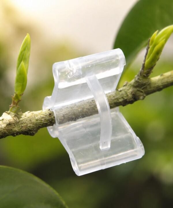 100 PCS Plant Grafting Gardening Plastic Grafting Folder Grafting Clip Transparent Gardening Plastic Grafting Clip Tomatoes Grafting Clips