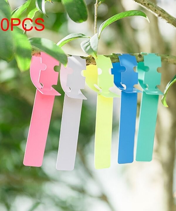 50 PCS Waterproof  Label  Floral Plant Label Gardening Label,Random Color Delivery