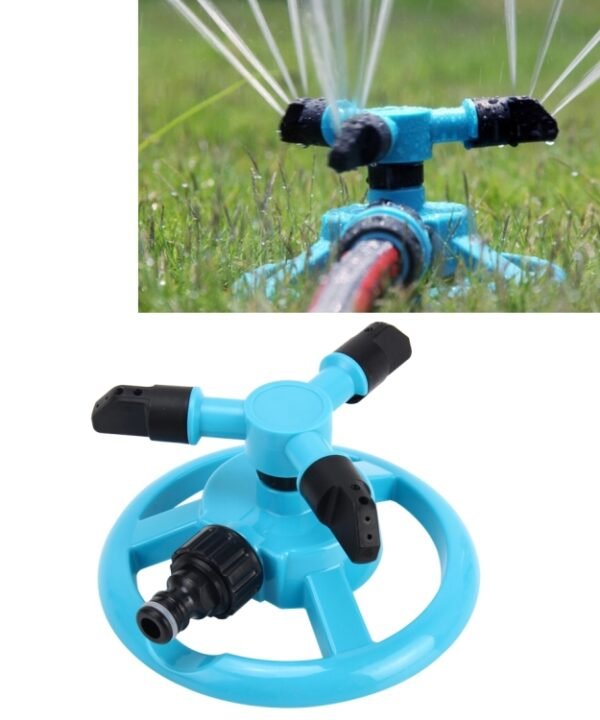 Garden Automatic Rotating Nozzle 360 Degree Rotary Automatic Sprinkler Garden Lawn Watering Nozzle Irrigation Nozzle with 1/2 inch Water Hose Connector