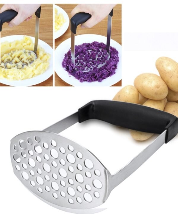 Stainless Steel Manual Pumpkin Potato Ricer Masher with Broad and Ergonomic Horizontal Handle