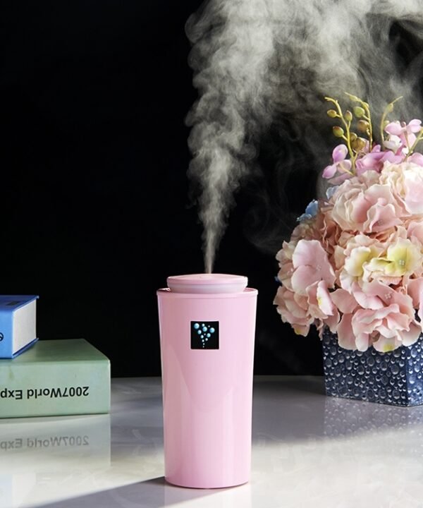 Small-3 2W Humidifier Moisture Meter Moisturizing Instrument with LED Night Light, Water Tank Capacity: 260ml