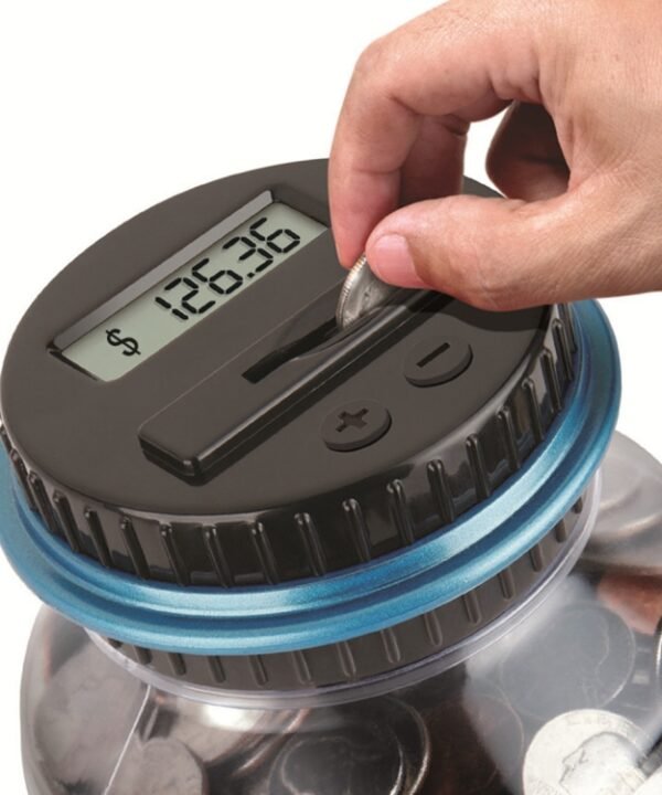 Digital Counting Money Coin Bank, For US Dollar, For Euro, For Pound Sterling