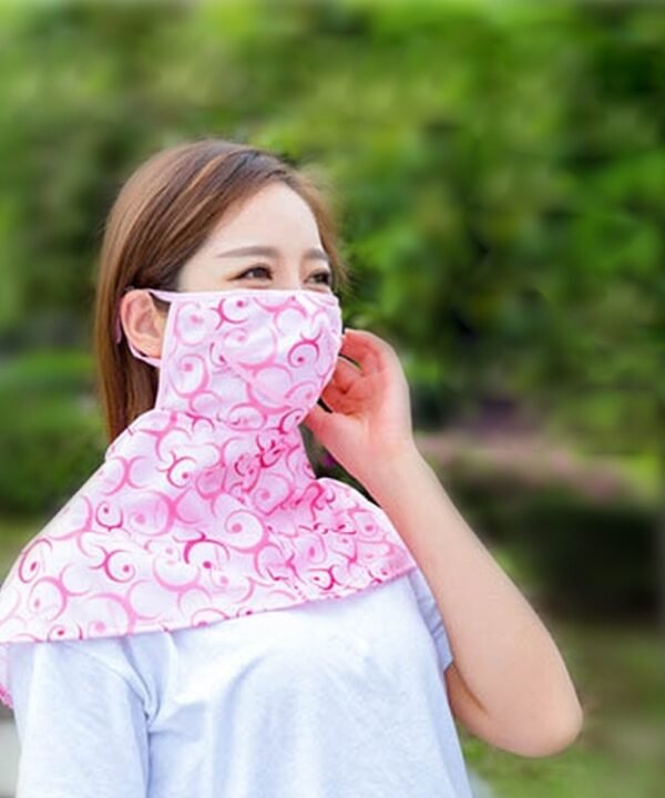 Summer Scarves Anti-UV Mask Riding Neck Protector Breathe freely Outdoor Sunscreen Mask,Random Color Delivery