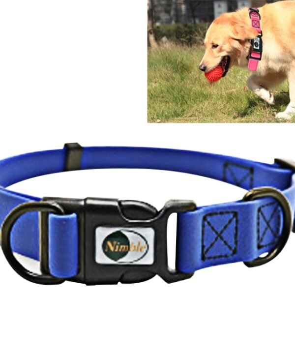 PVC Material Waterproof Adjustable Dual Loop Pet Dogs Collar, Suitable for Ferocious Dogs, Size: L, Collar Size: 39-63 cm, Size: L