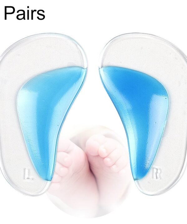 2 Pairs Kids Gel Insoles Orthopedic Arch Support Insoles for Child Shoes Flatfoot Corrector Pads Baby Toddler Insole, Size: L