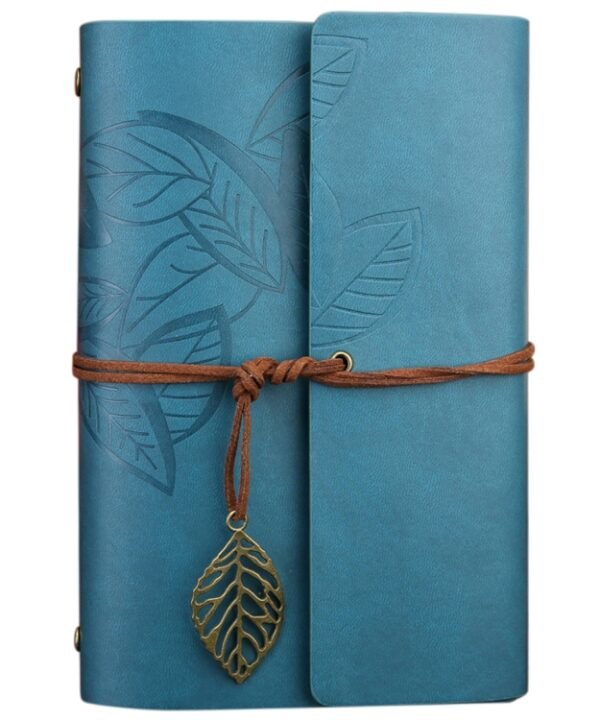 Creative Retro Autumn Leaves Pattern Loose-leaf Travel Diary Notebook, Size: M, M