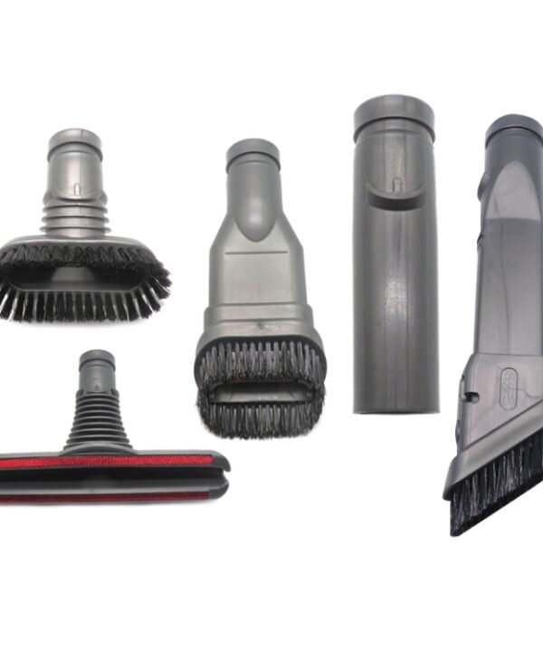 XD974 5 in 1 Round Brush + 2 x Stiff Brush  + Bed Brush + Connector for Dyson Vacuum Cleaner Parts Kits