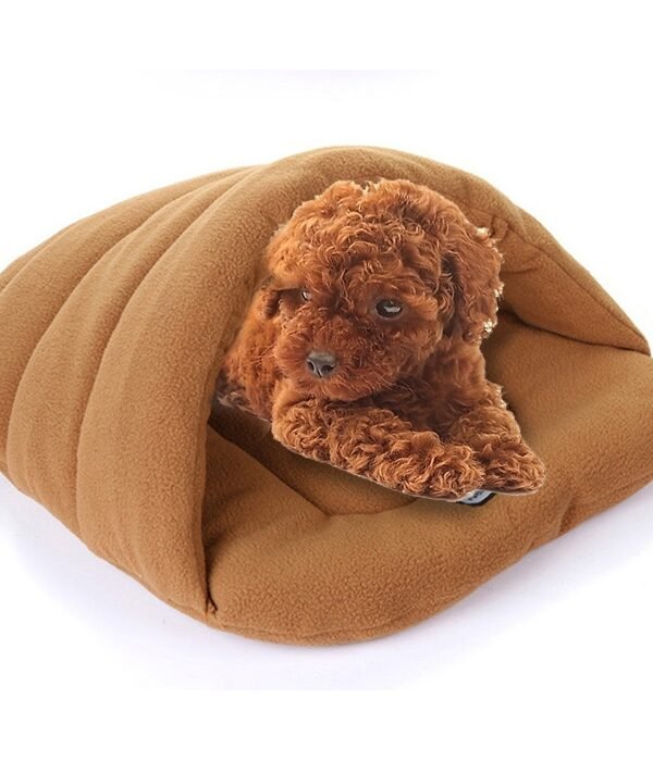 Slipper Shape Polar Fleece Warm Thicken Pet Dogs Cats House Size: L, 58×68×32cm, Size: L