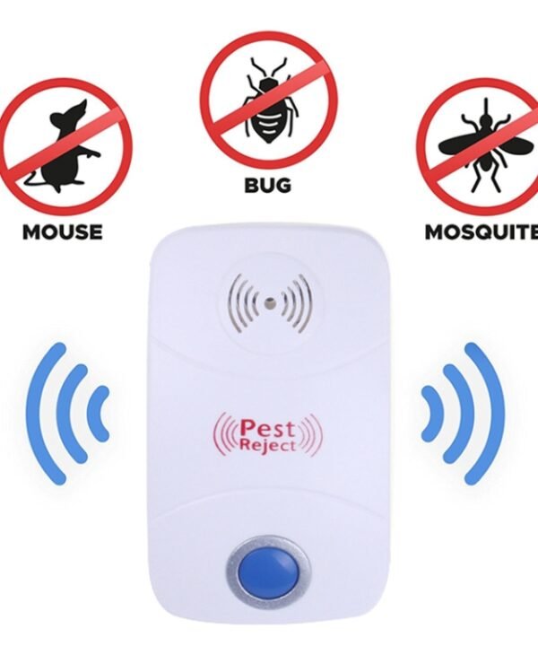 Electronic Ultrasonic Mosquito Rat Pest Control Repeller with LED Light, US Plug, AC90V-250V, US Plug