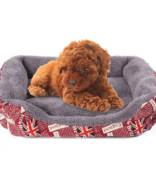 National Flag Four Seasons Genuine Warm Pet Dog Kennel Mat Pet Bed, Size: M, 54×42×12cm, Size: M, 54×42×12cm