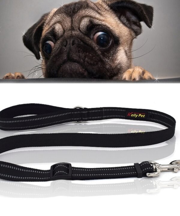 Pet Dogs Nylon Night Reflective Breathable Handheld Traction Lead Leash, Size: S, Adjustable Range: 2.0*(100-140cm), Size: S, Adjustable Range: 2.0*(100-140cm)